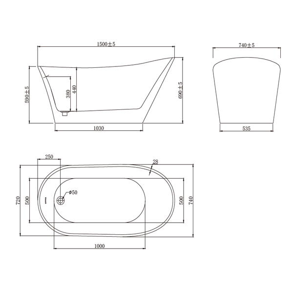 Pure-Acrylic-bathtub-DEVA-Drawing